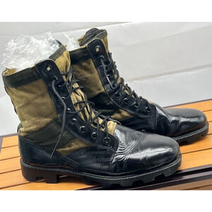 Vintage 66 Vietnam War Military Field Jungle Combat Boots Mens 10 Wide